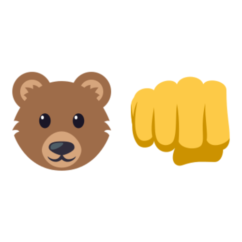 🐻👊 Emoji Domain EmojiOne rendering